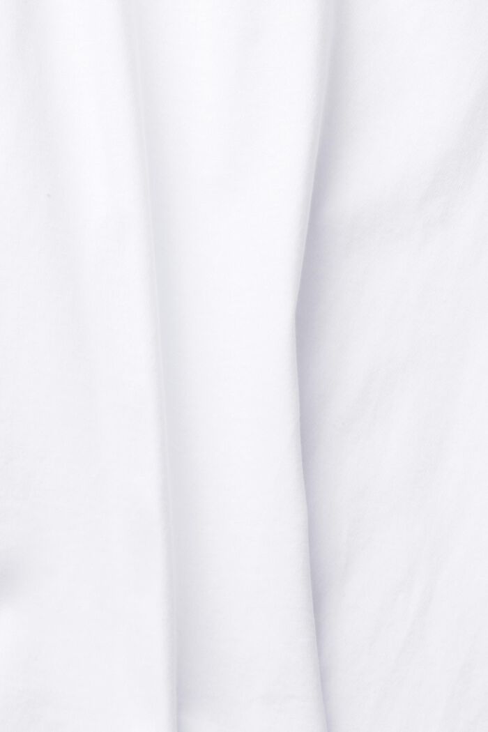 Basic shirt van 100% biologisch katoen, WHITE, detail image number 6