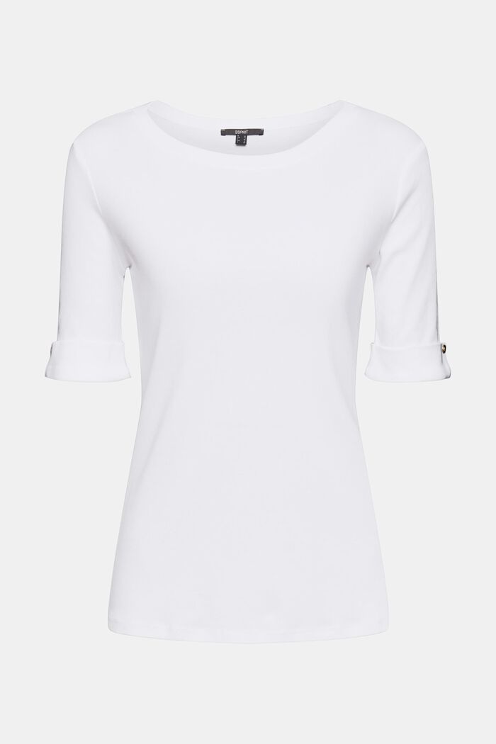 T-shirt van 100% biologisch katoen, WHITE, detail image number 7