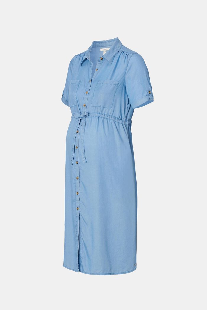 Van TENCEL™: jurk met knoopsluiting, MEDIUM WASHED, detail image number 5