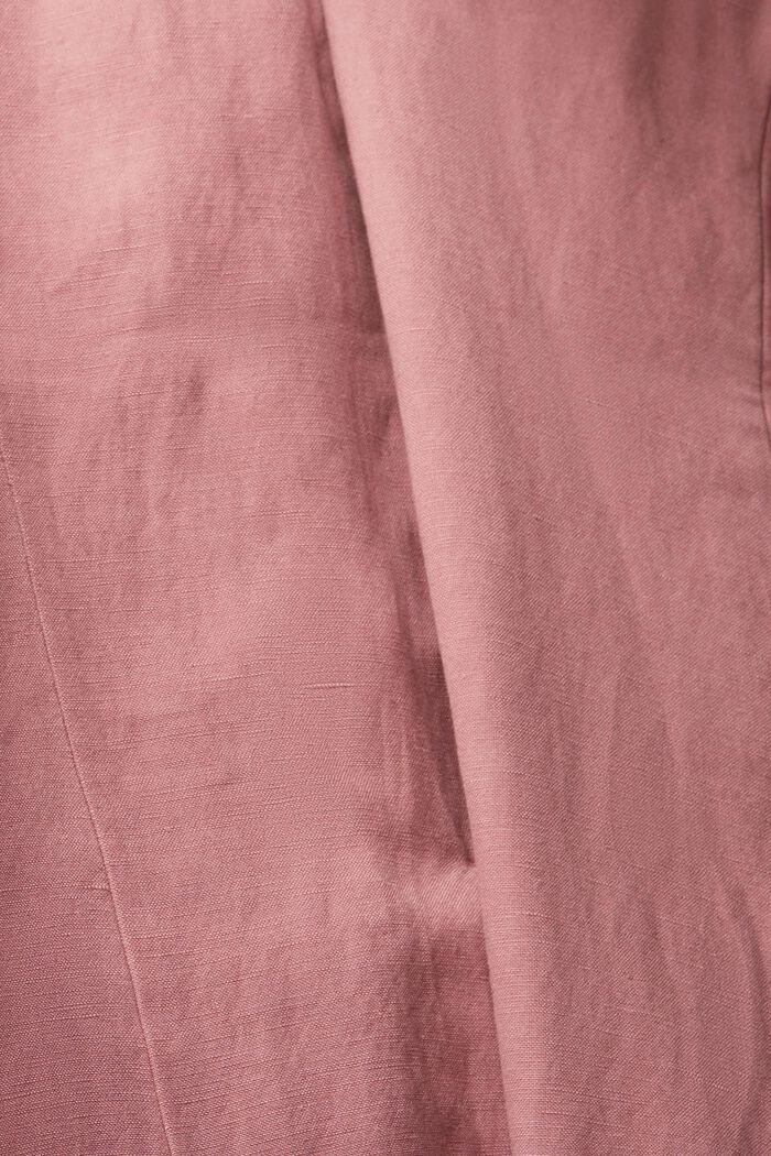 Van een linnenmix: blazer met één knoop, MAUVE, detail image number 5
