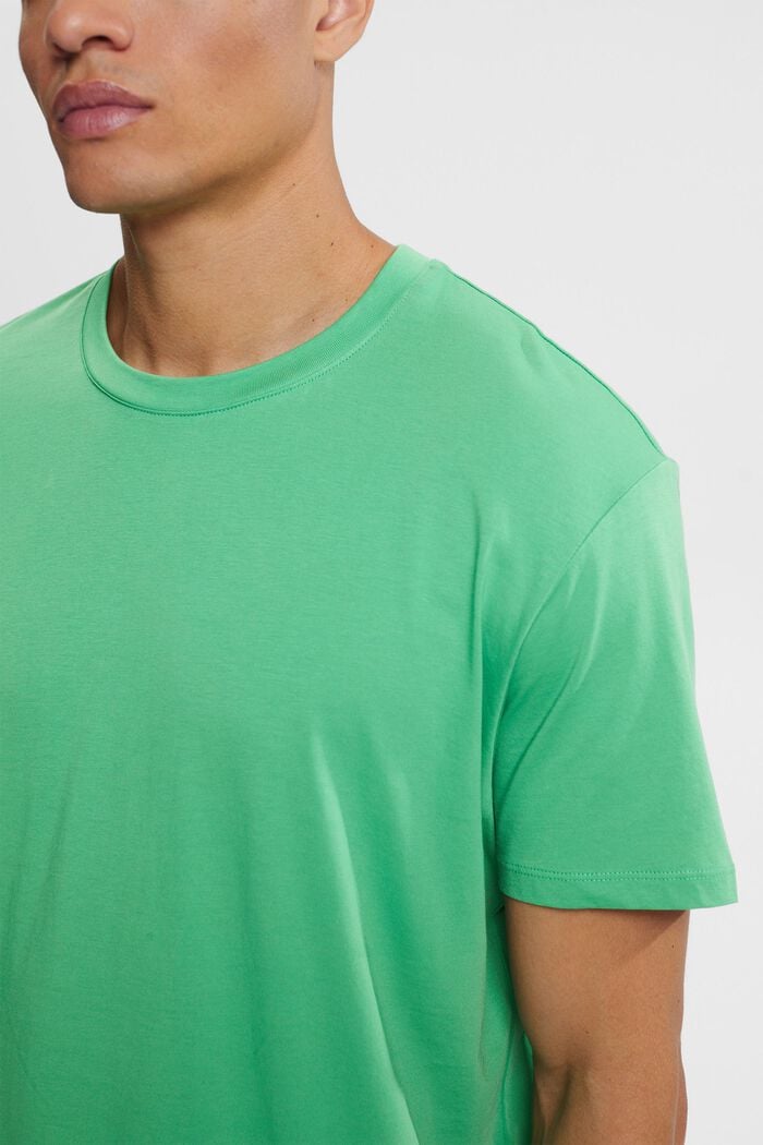 Jersey T-shirt, 100% katoen, GREEN, detail image number 3