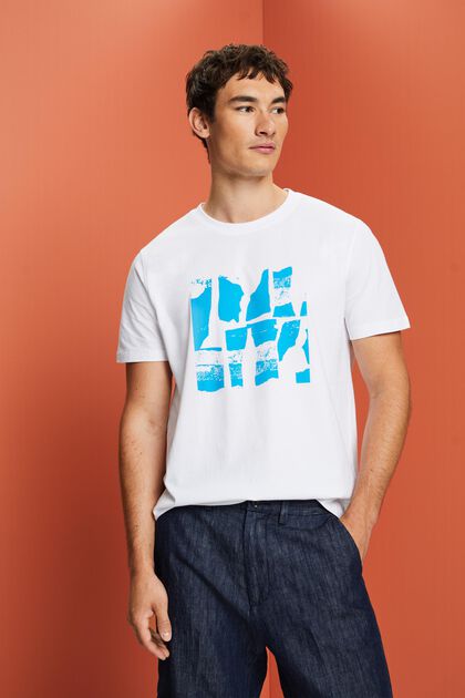 T-shirt met print op de voorkant, 100% katoen