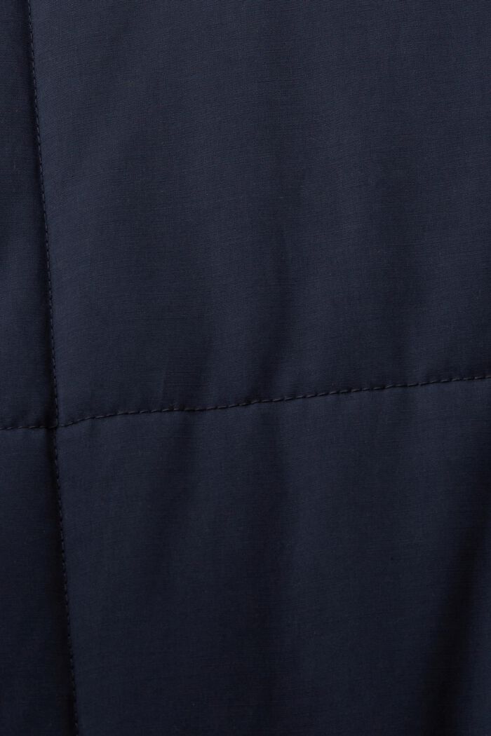 Gerecycled: gewatteerde mantel met voering van fleece, NAVY, detail image number 6