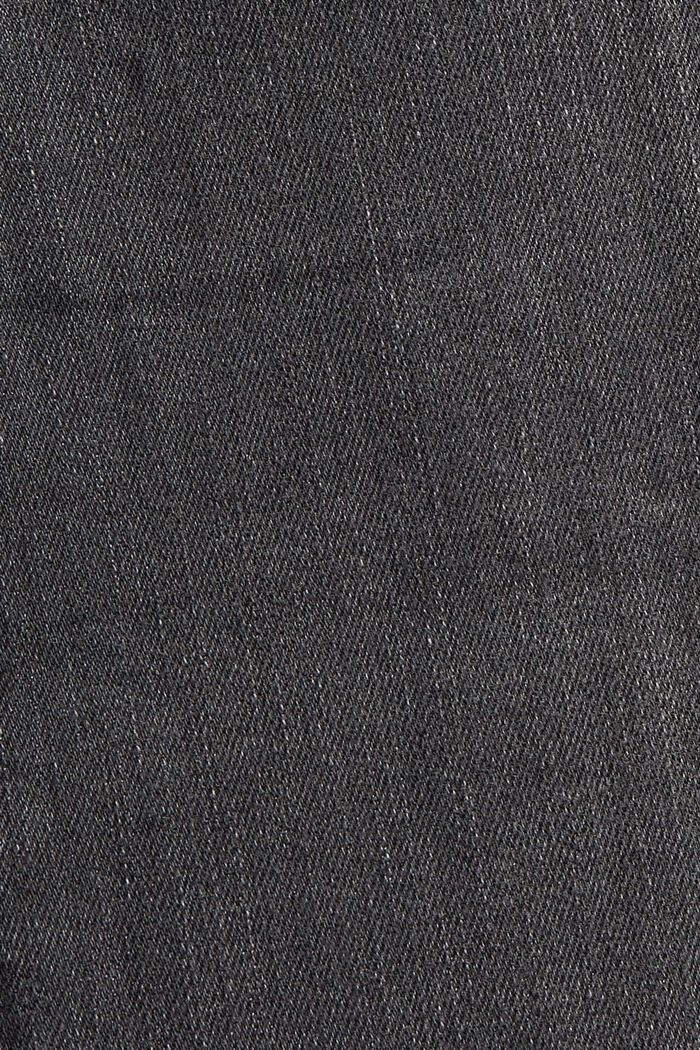 Rechte jeans met stretch van biologisch katoen, GREY DARK WASHED, detail image number 4