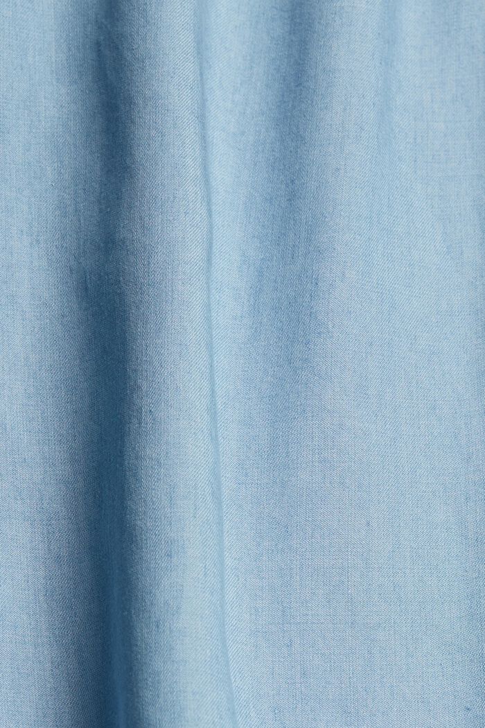 Van TENCEL™: denim blouse met borduursel, BLUE LIGHT WASHED, detail image number 4