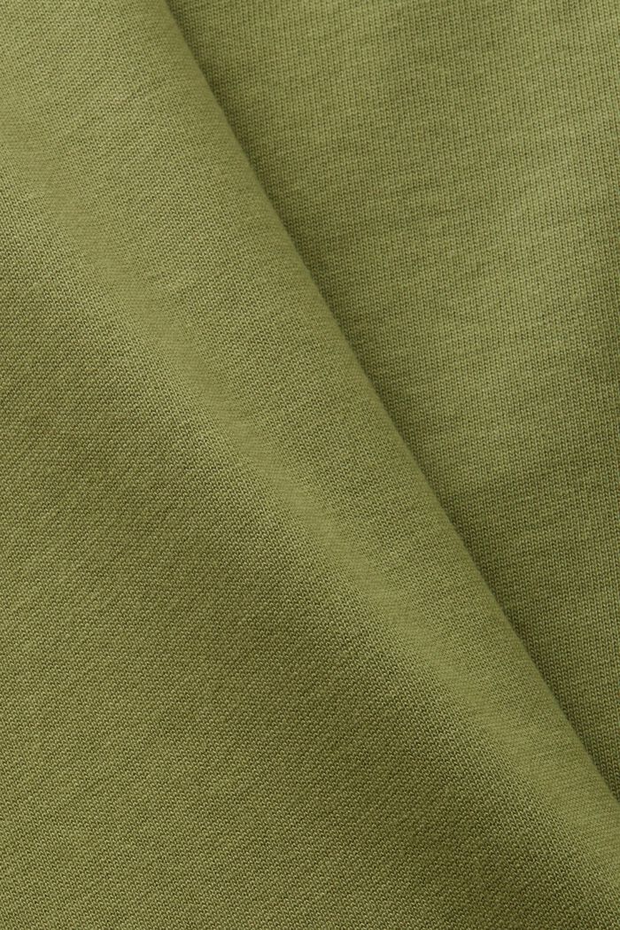 Uniseks T-shirt van katoen-jersey met logo, OLIVE, detail image number 6