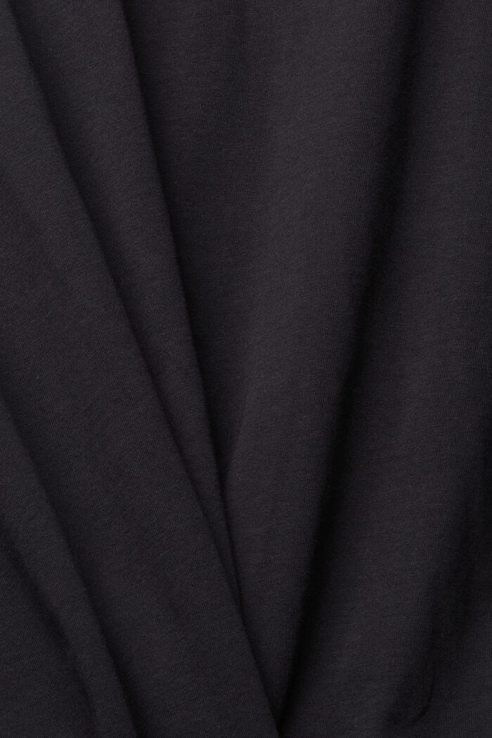 Gerecycled: effen sweatshirt, BLACK, detail image number 5