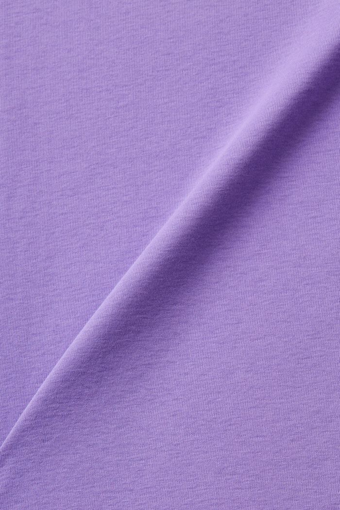 Jersey shirt met logo-strasapplicatie, PURPLE, detail image number 4