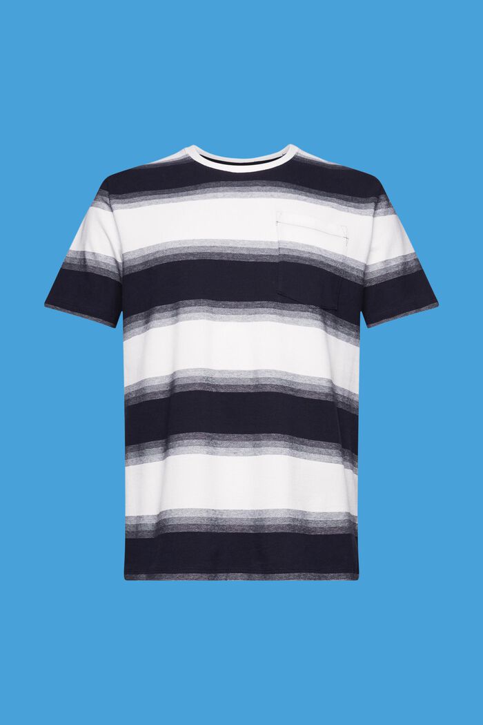 Gestreept T-shirt van katoen-piqué, NAVY, detail image number 5