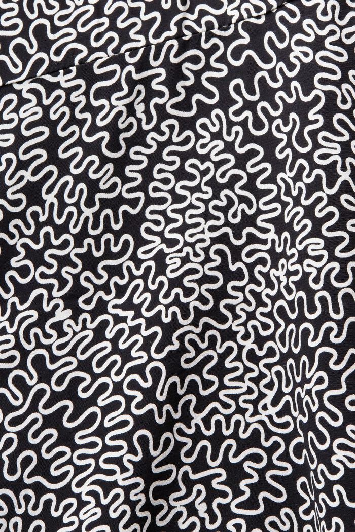 Crêpe blouse met V-hals en print, BLACK, detail image number 5
