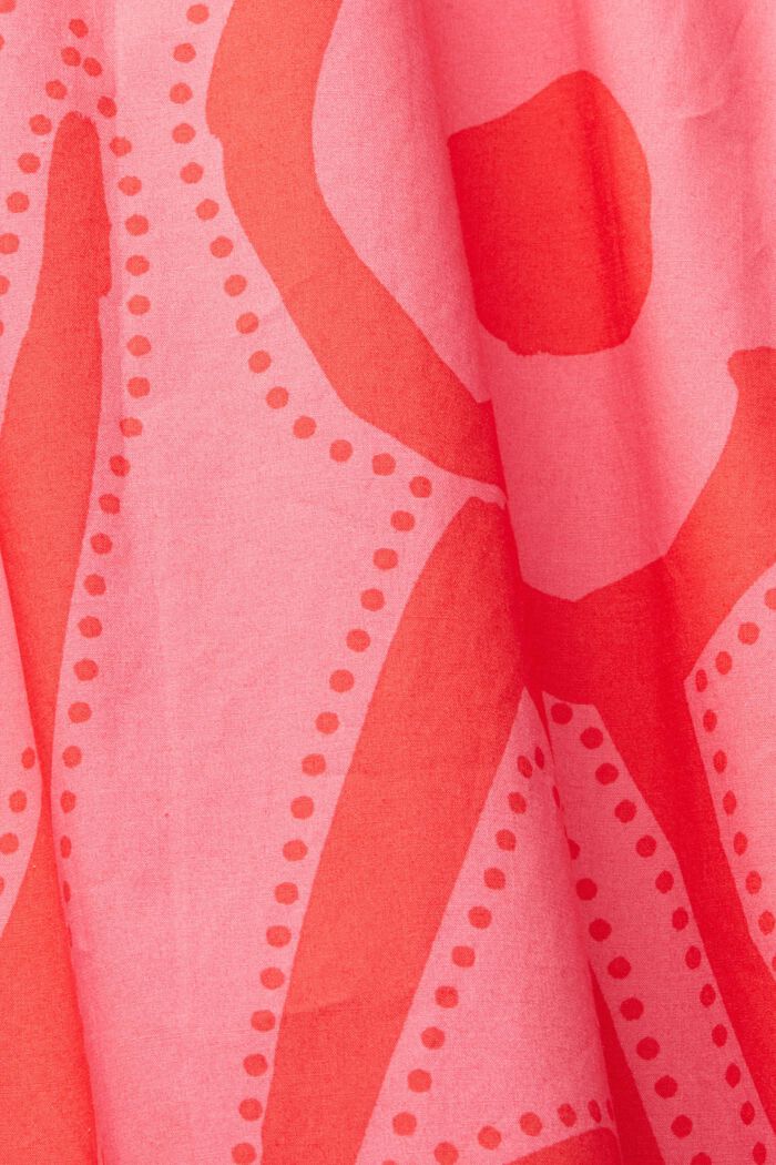 Midi-jurk met motief, PINK FUCHSIA, detail image number 4