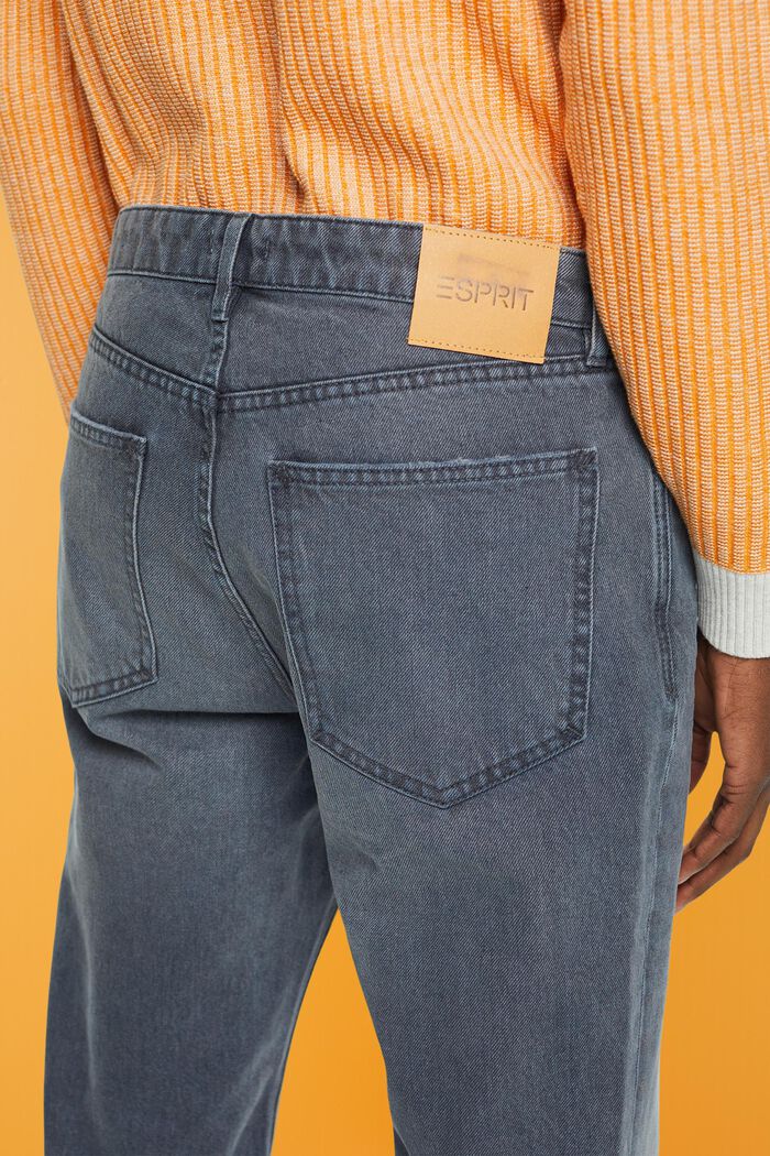 Relaxte jeans met een slim fit, GREY BLUE, detail image number 4