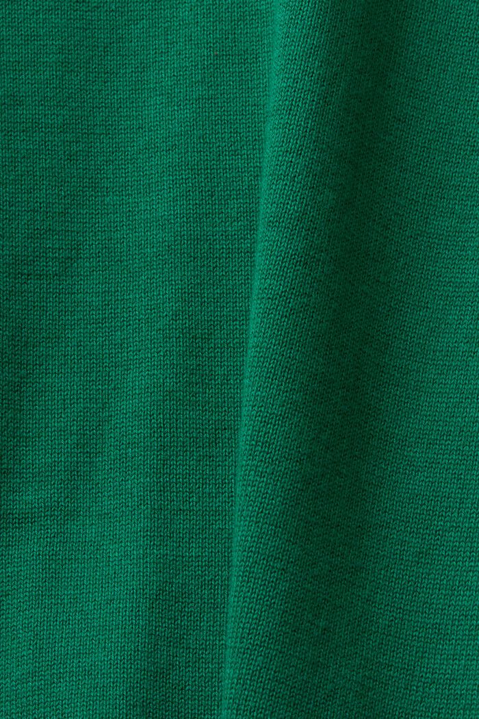 Oversized trui, 100% katoen, DARK GREEN, detail image number 6