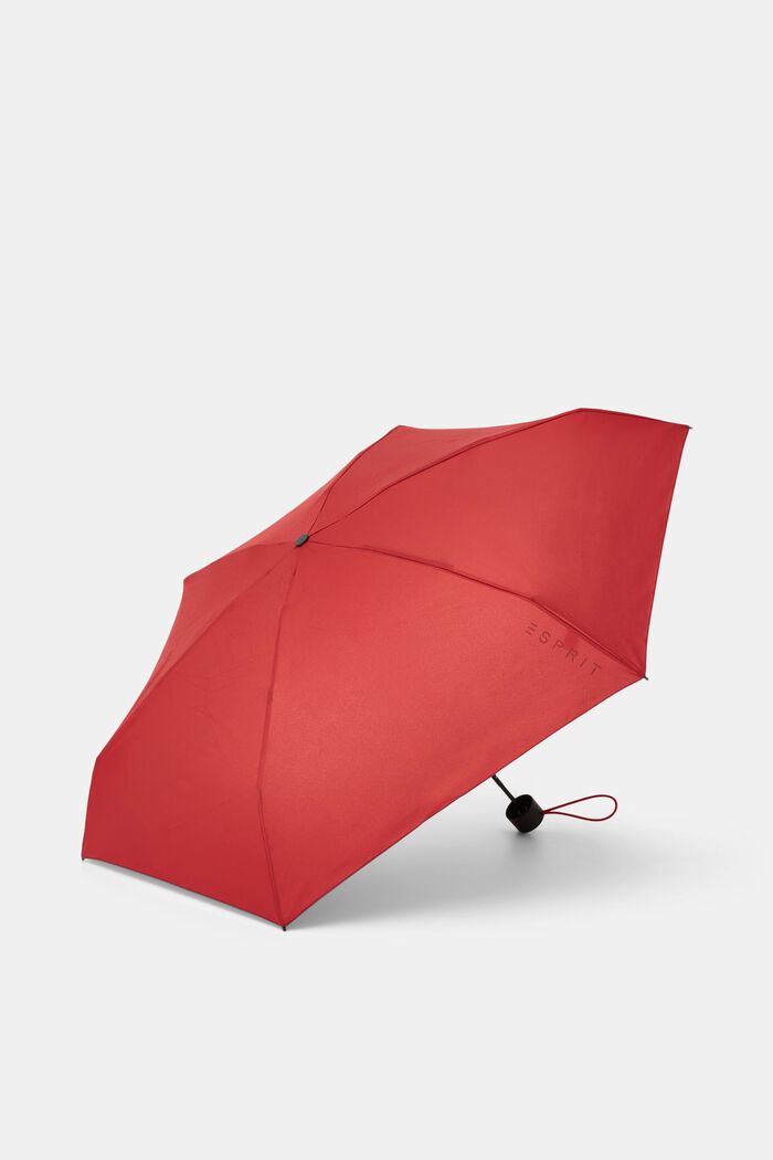 Effen mini opvouwbare paraplu, RED, detail image number 2