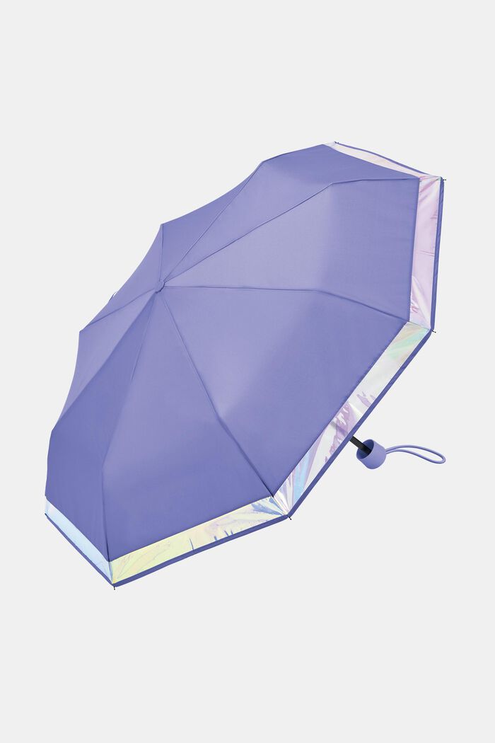 Opvouwbare paraplu met changerende rand, ONE COLOR, detail image number 0