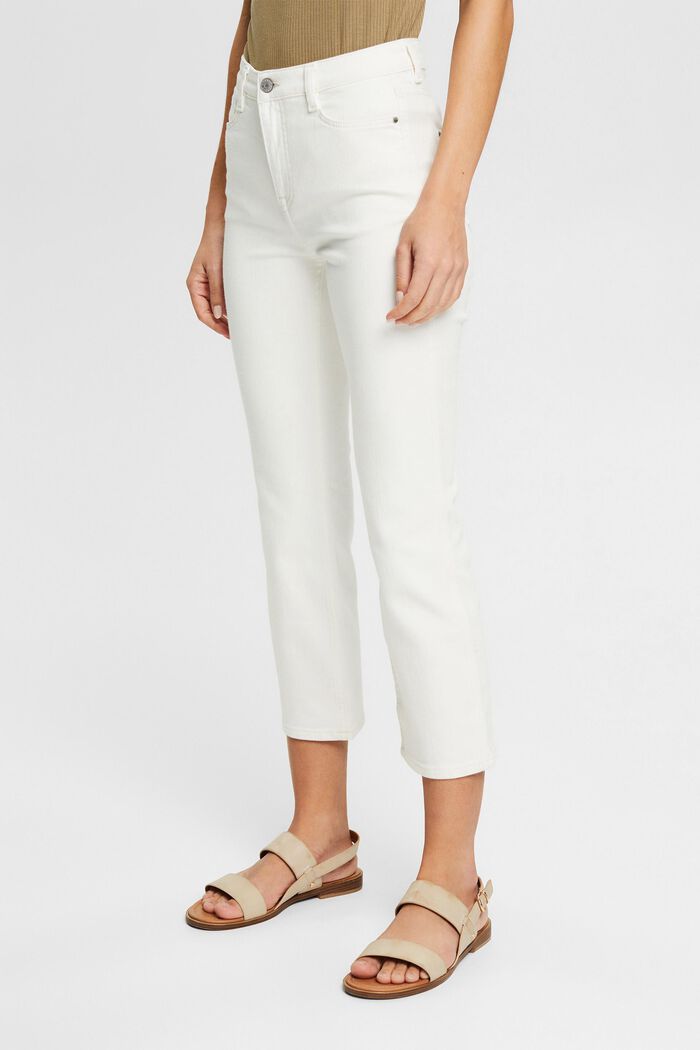 Cropped jeans met kick flare, OFF WHITE, overview