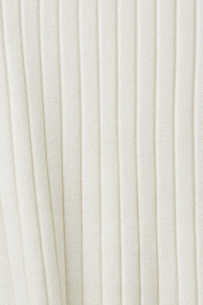 Gestreepte trui met ribbreisel, OFF WHITE, detail image number 4