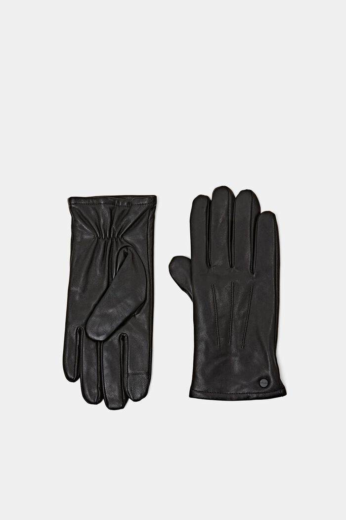 Leren handschoenen, BLACK, detail image number 0