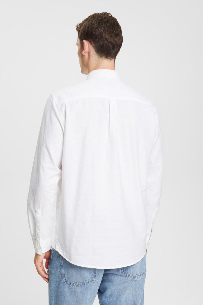 Overhemd met buttondownkraag, WHITE, detail image number 3