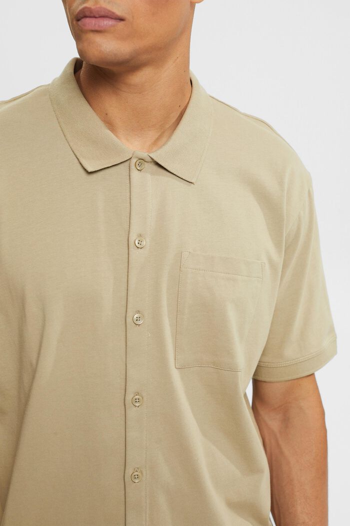 Shirt met relaxed fit, PALE KHAKI, detail image number 2