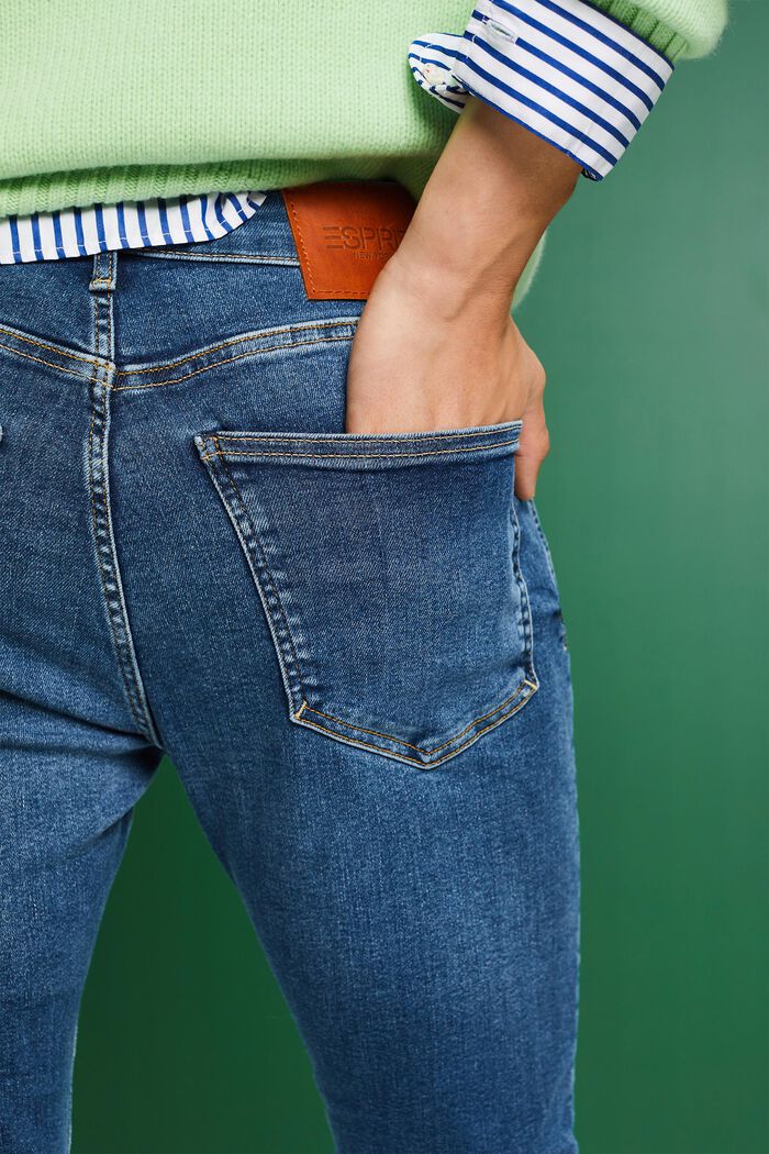 Mid rise skinny jeans, BLUE MEDIUM WASHED, detail image number 1