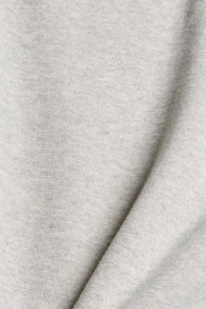 Sweathoodie-jurk van 100% katoen, LIGHT GREY, detail image number 4