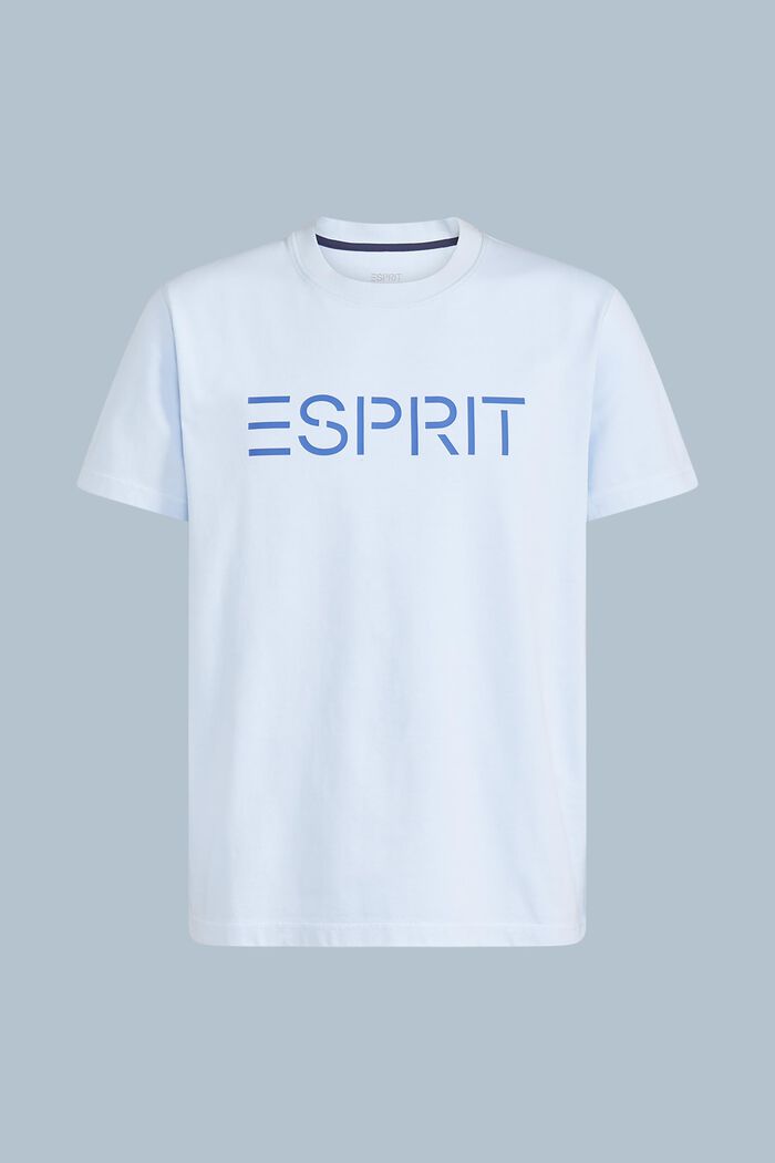 Uniseks T-shirt van katoen-jersey met logo, PASTEL BLUE, detail image number 5