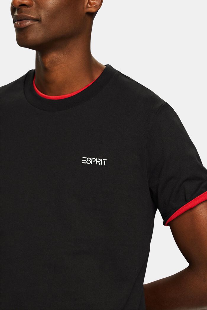 Uniseks T-shirt met logo, BLACK, detail image number 3