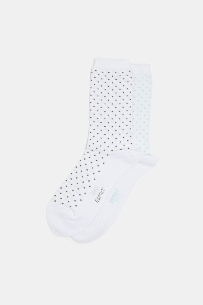 Set van 2 paar sokken met polkadots