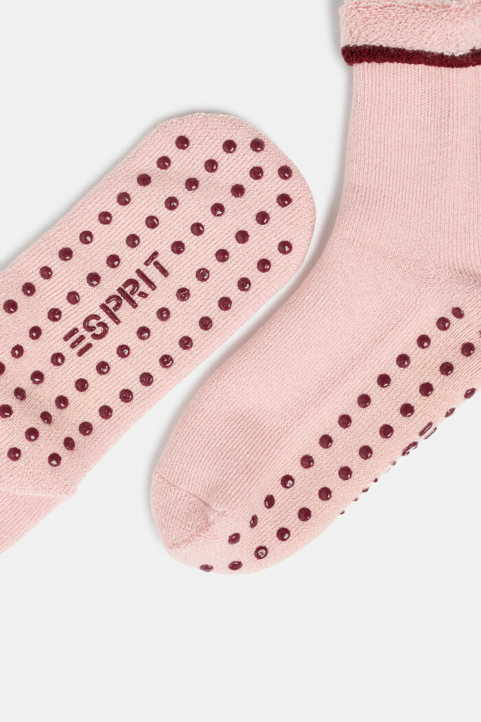 Met scheerwol: zachte sokken met stroeve zool, ENGLISH ROSE, detail image number 1
