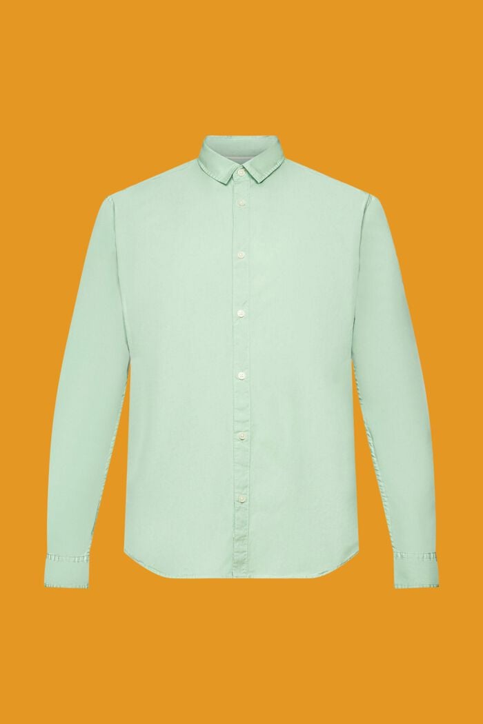 Slim fit, duurzaam katoenen overhemd, PASTEL GREEN, detail image number 5