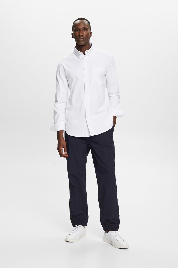 Twill regular fit-overhemd, WHITE, detail image number 0