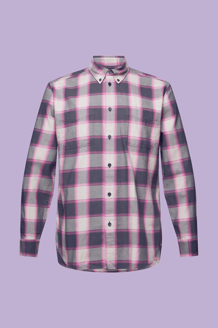 Geruit flanellen overhemd, DARK GREY, detail image number 7