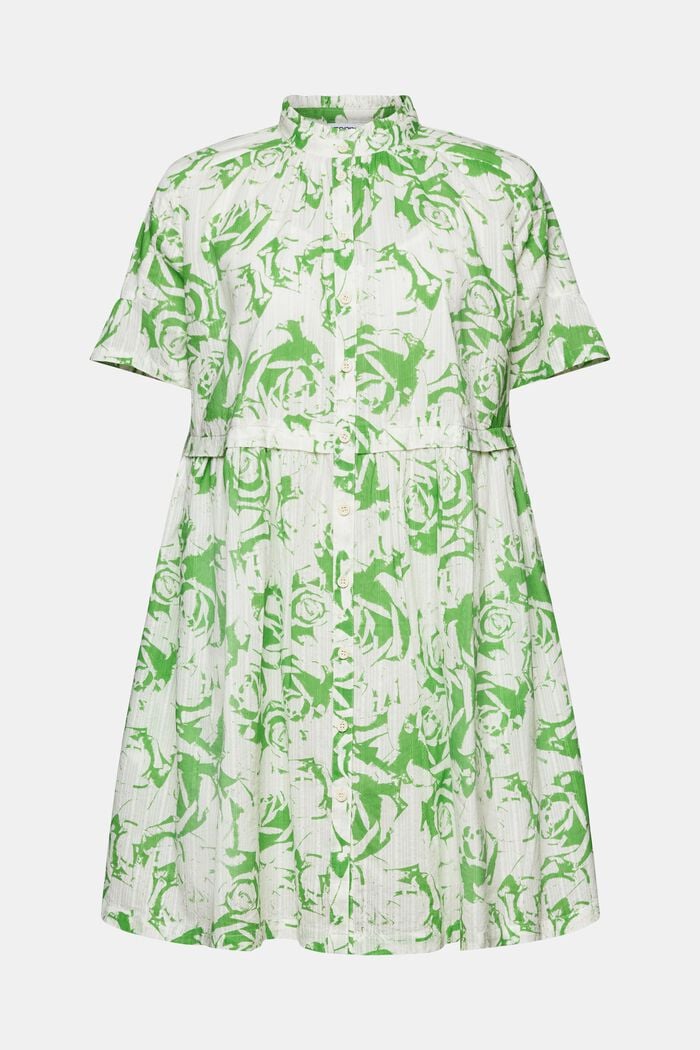 A-lijn mini-jurk met print, CITRUS GREEN, detail image number 6