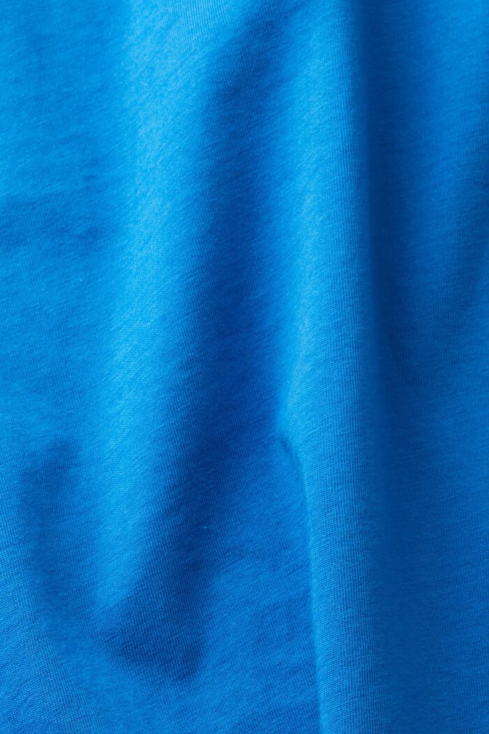 T-shirt met print op de borst, BLUE, detail image number 1