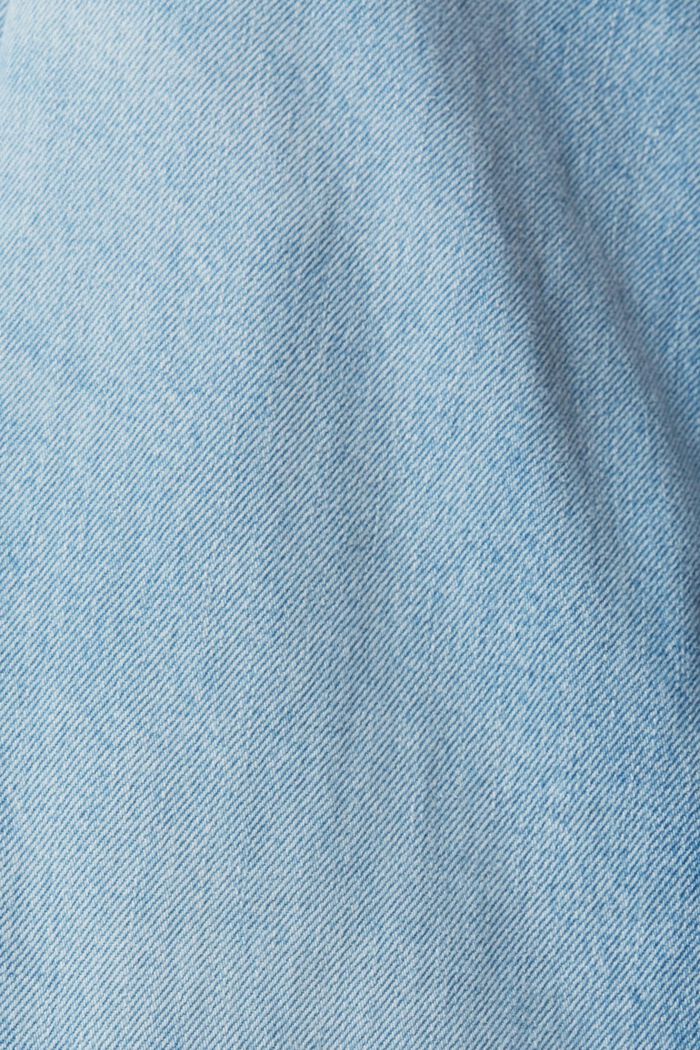 Jeans met een los model van duurzaam katoen, BLUE BLEACHED, detail image number 6