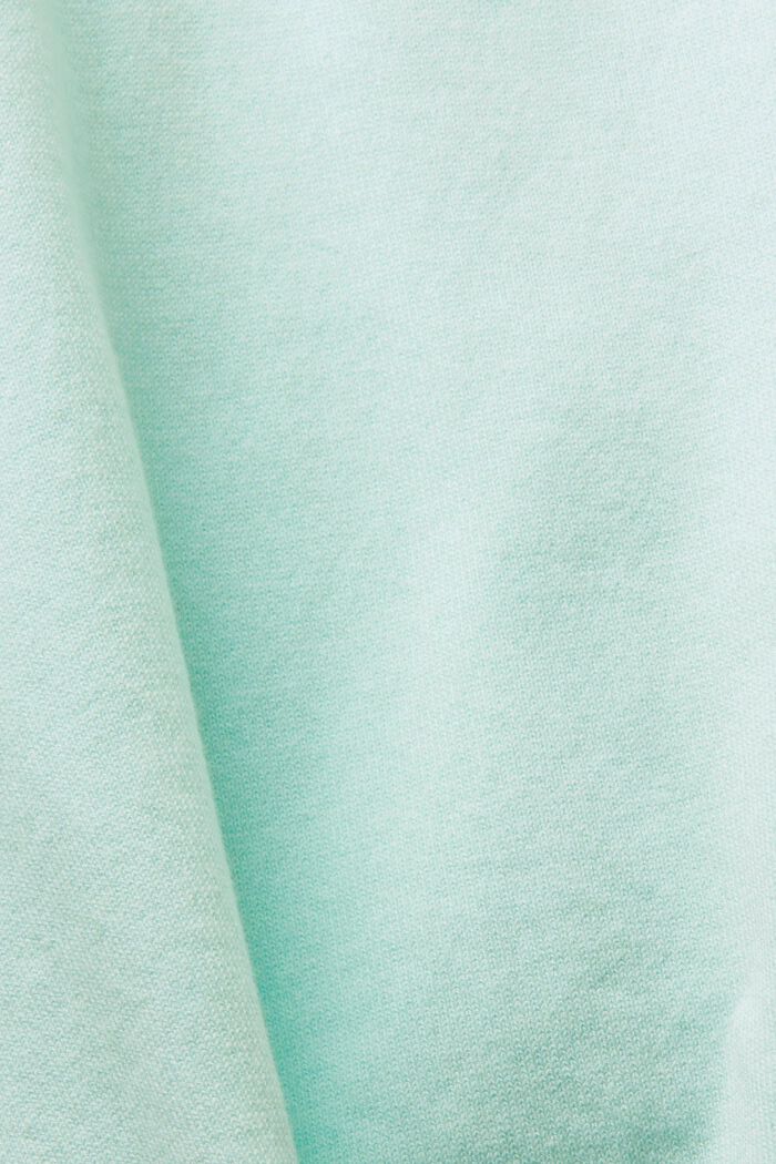 Two-tone trui met korte mouwen, LIGHT AQUA GREEN, detail image number 5