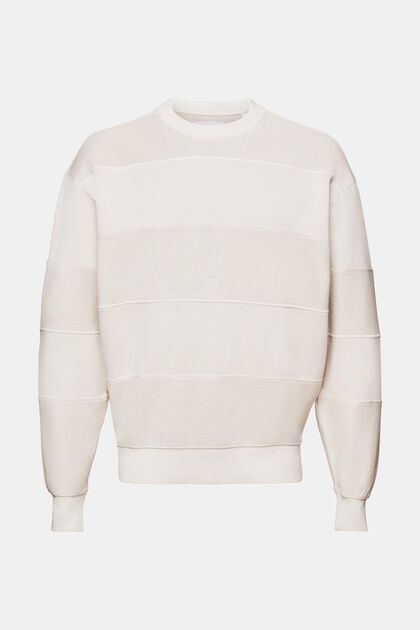 Gestructureerd sweatshirt van organic cotton