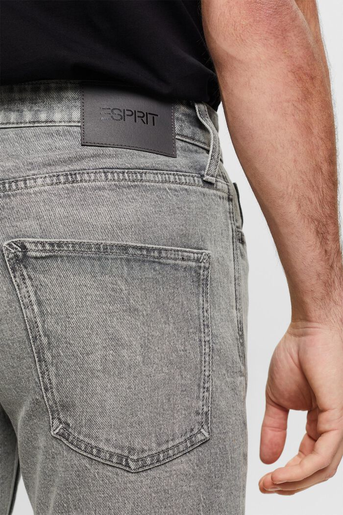 Slim fit jeans met middelhoge taille, GREY LIGHT WASHED, detail image number 4