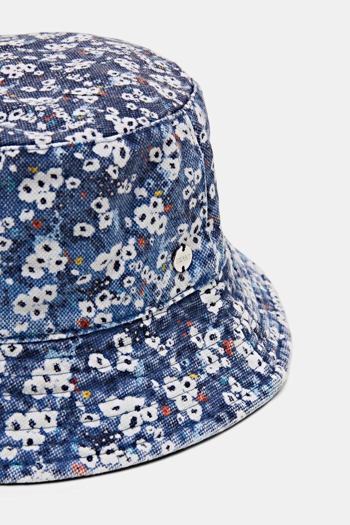 Bucket hat met print all-over, NAVY, detail image number 1
