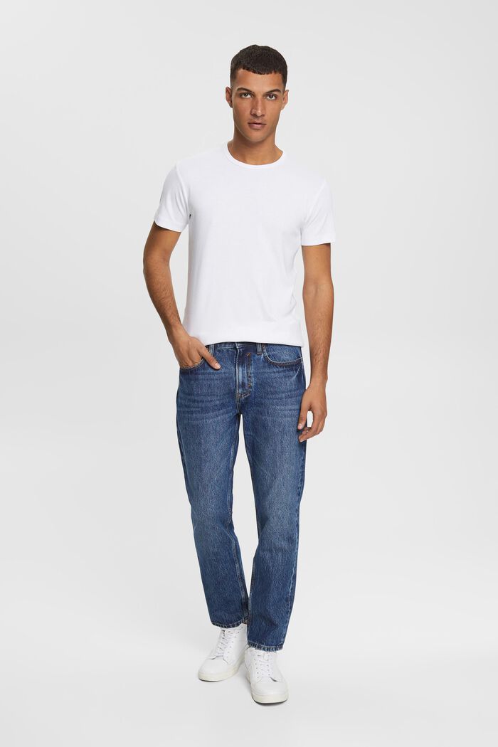 Jersey T-shirt met slim fit, WHITE, detail image number 4