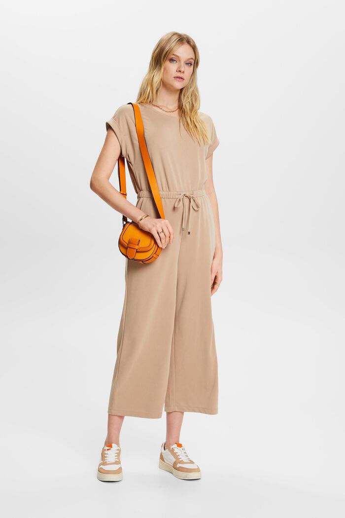Modal jumpsuit met band, TAUPE, detail image number 1