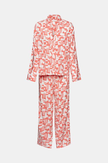 Pyjama met print van LENZING™ ECOVERO™ viscose
