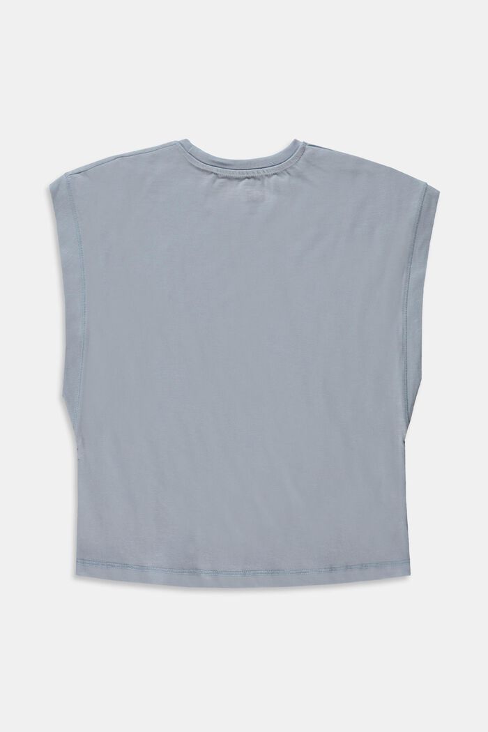 Boxy T-shirt van 100% katoen, PASTEL BLUE, detail image number 1
