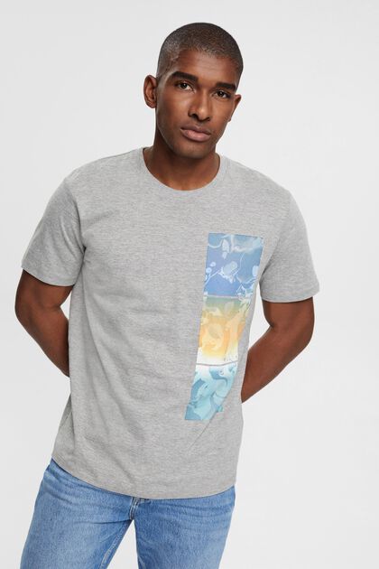 T-shirt met print, LENZING™ ECOVERO™