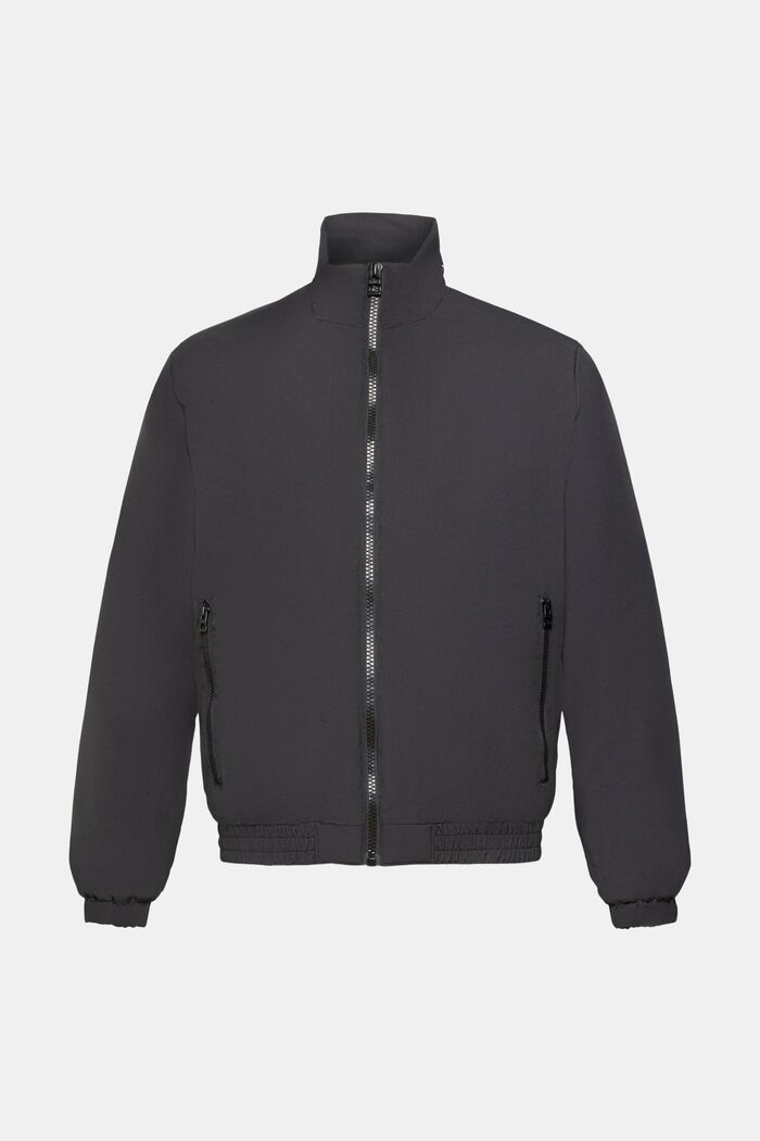Gewatteerde jas met opstaande kraag, BLACK, detail image number 6