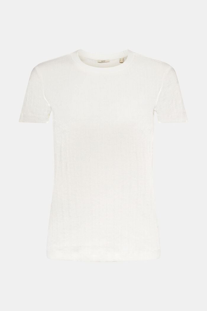 Opengewerkt T-shirt, OFF WHITE, detail image number 6