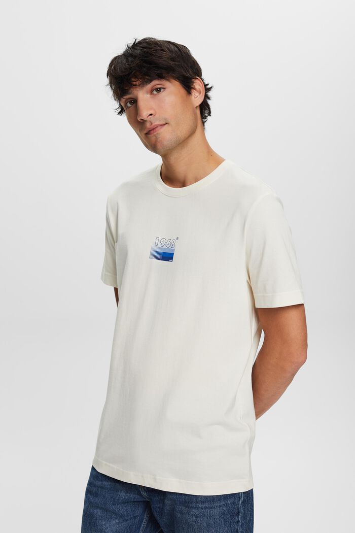 Jersey T-shirt met print, 100% katoen, ICE, detail image number 0