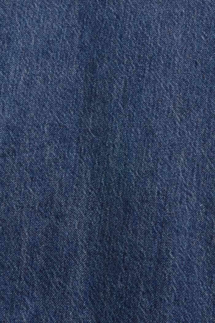 Jeans shirt, 100% katoen, BLUE MEDIUM WASHED, detail image number 4
