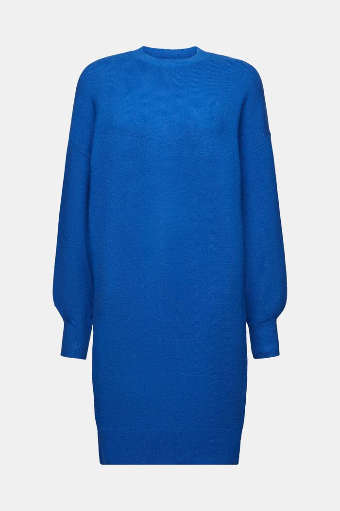 Gebreide mini-jurk, BRIGHT BLUE, detail image number 8